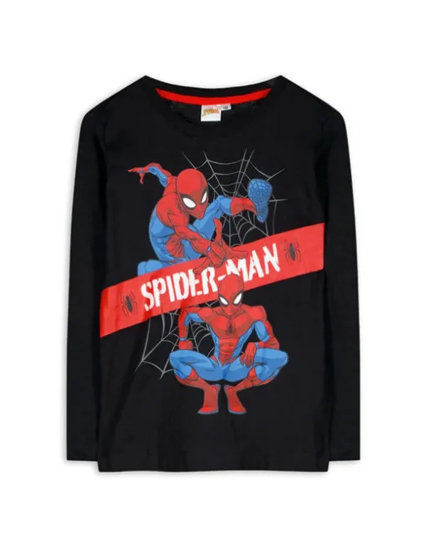 Langarmshirt - Spiderman - schwarz
