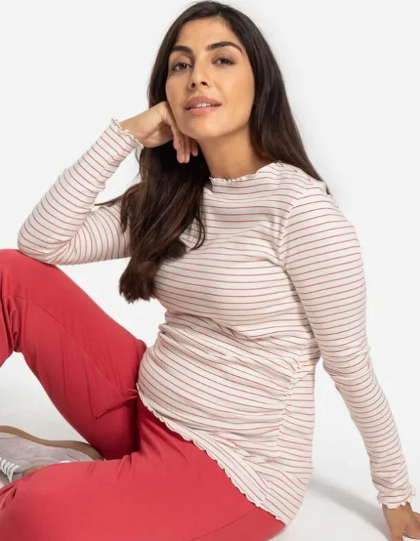 Langarmshirt - Umstandsmode - weiß