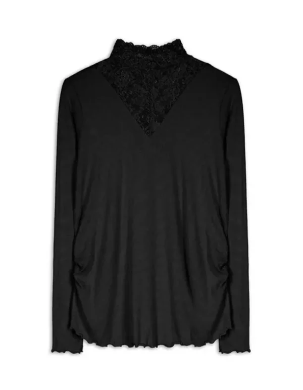 Langarmshirt - Umstandsmode - schwarz