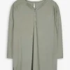 Langarmshirt - Viskose-Anteil - dunkelgrün