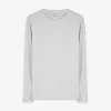 Langarmshirt - Viskose-Anteil - hellgrau