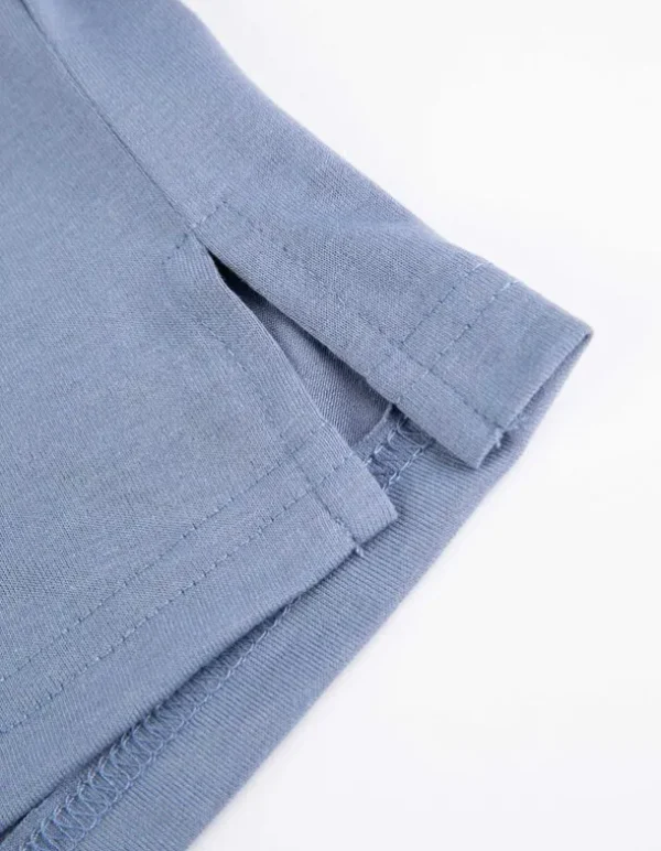 Langarmshirt - Viskose-Anteil - hellblau