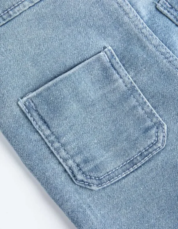 Latzhose - Slim Fit - hellblau