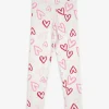 Leggings - Allover-Print - weiß