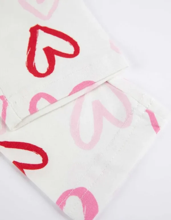 Leggings - Allover-Print - weiß