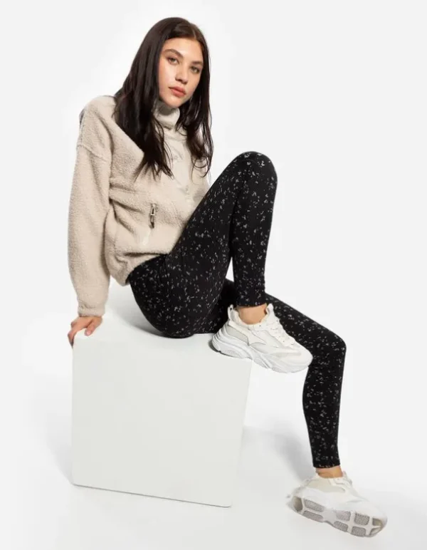Leggings - Atmungsaktiv - schwarz