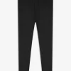 Leggings - Elastischer Bund - schwarz