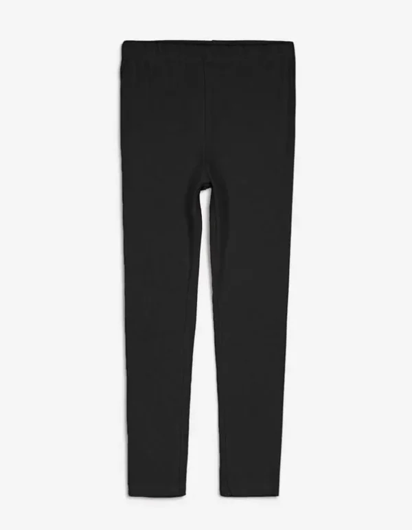Leggings - Elastischer Bund - schwarz