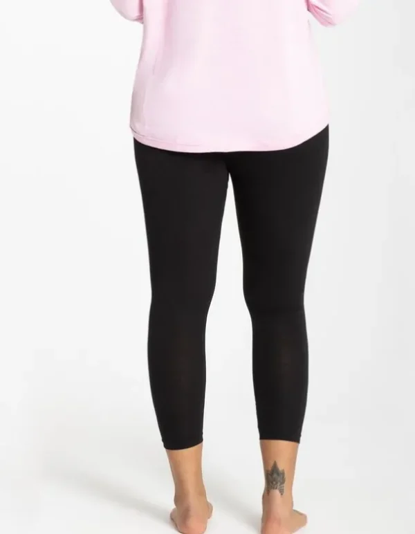 Leggings - Elastischer Bund - schwarz