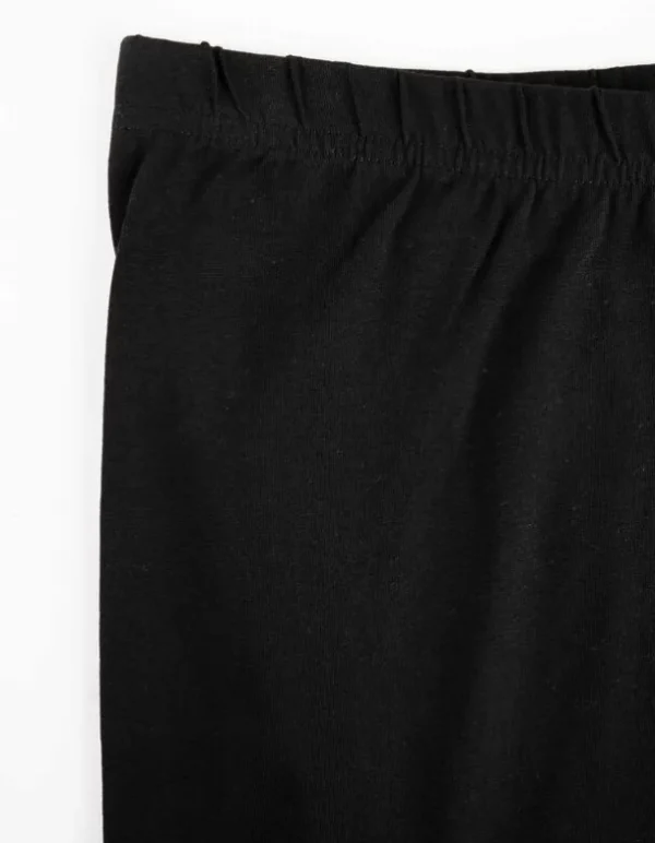 Leggings - Elastischer Bund - schwarz