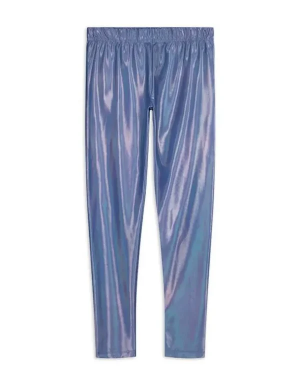 Leggings - Holografischer Print - blau