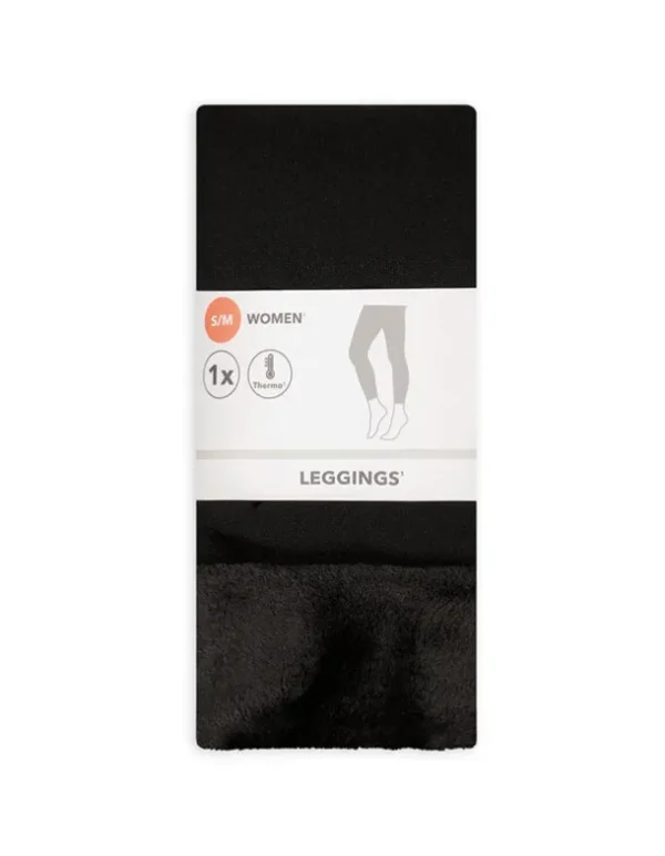 Leggings - Thermoeffekt - schwarz