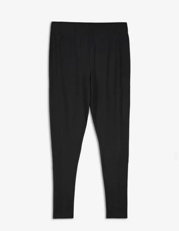 Leggings - Viskose-Mix - schwarz