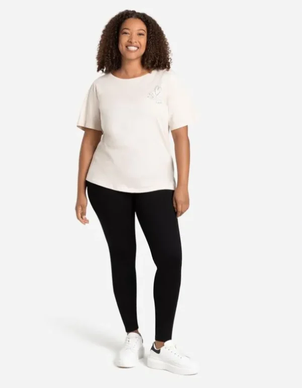 Leggings - Viskose-Mix - schwarz