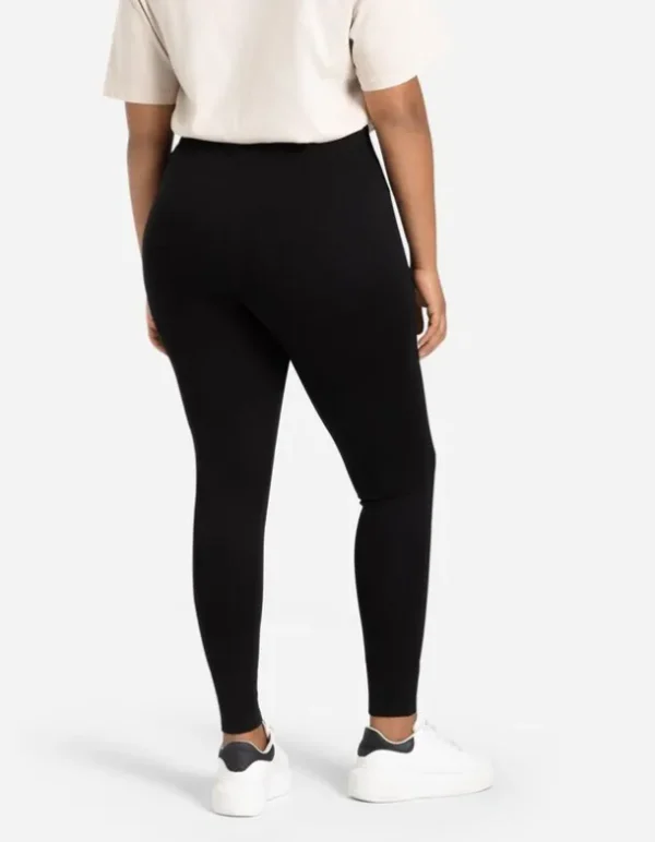 Leggings - Viskose-Mix - schwarz