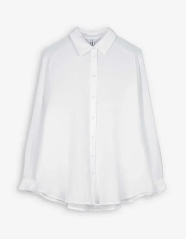 Longbluse - weiß