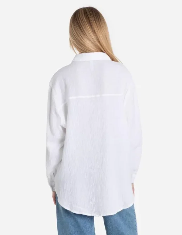 Longbluse - weiß
