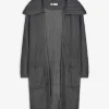 Longcardigan - Grobstrick - dunkelgrau