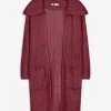Longcardigan - Grobstrick - dunkelrot