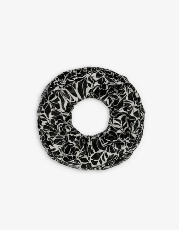 Loop-Schaal - Allover-Print - weiß