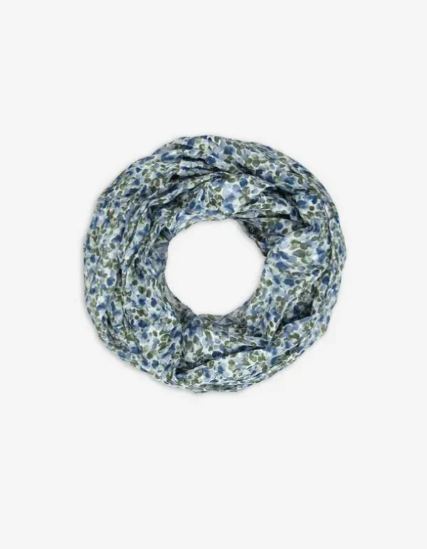Loop-Schaal - Allover-Print - hellblau