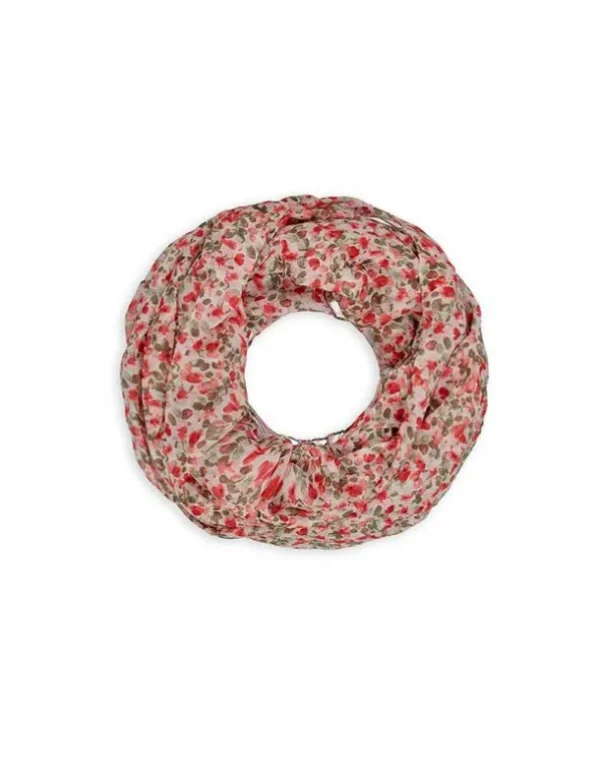 Loop-Schaal - Allover-Print - hellrot