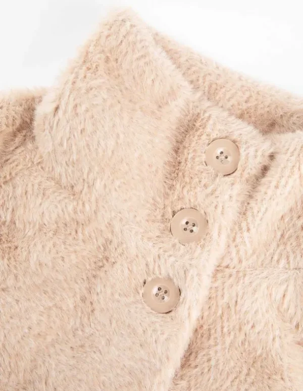 Mantel - Mockneck - beige