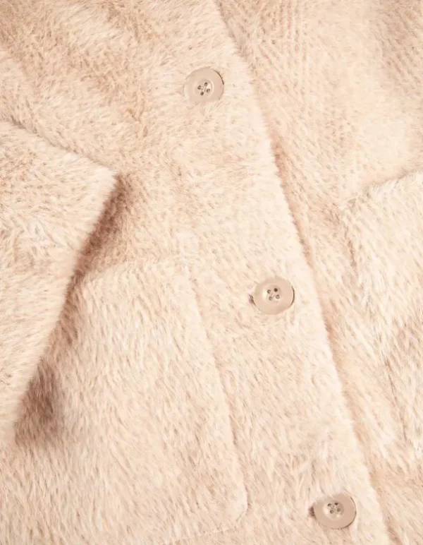 Mantel - Mockneck - beige