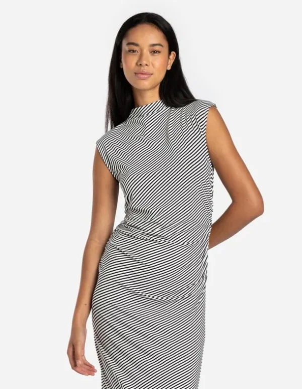Midikleid - figurbetont - weiß