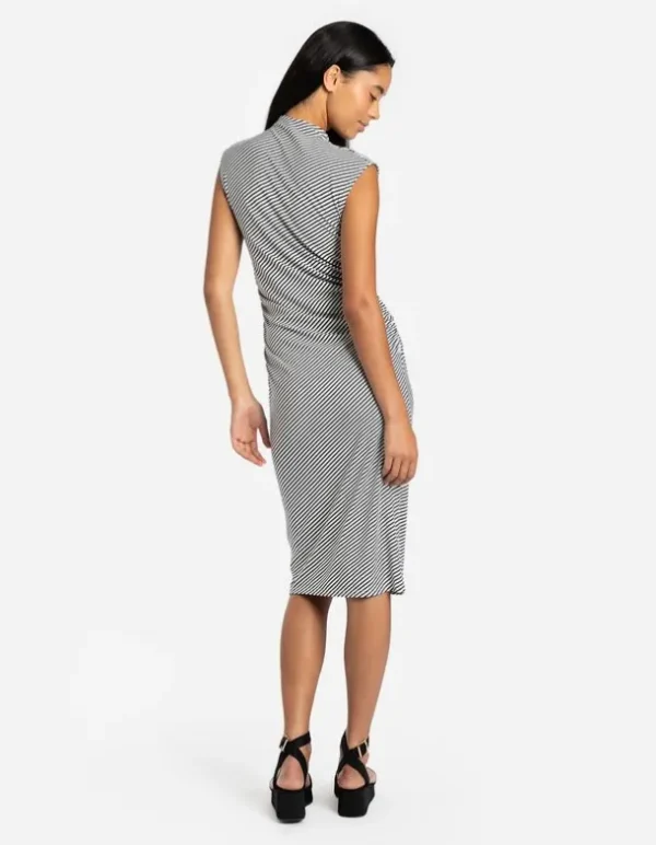 Midikleid - figurbetont - weiß