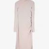 Midikleid - Lurex - beige