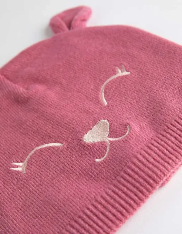 Mütze - Stickerei - rosa