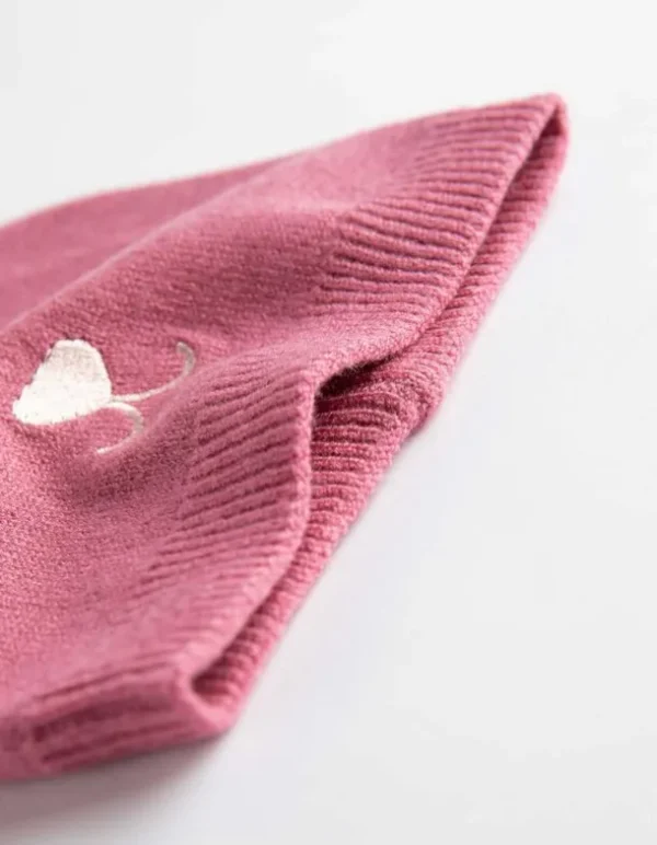 Mütze - Stickerei - rosa