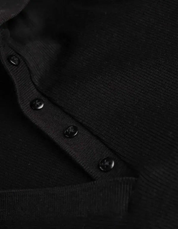 Poloshirt - Hemdkragen - schwarz