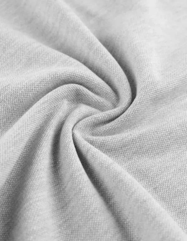Poloshirt - Knopfverschluss - hellgrau