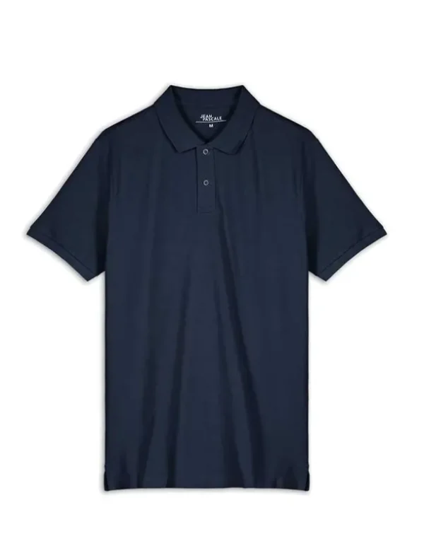 Poloshirt - Knopfverschluss - dunkelblau