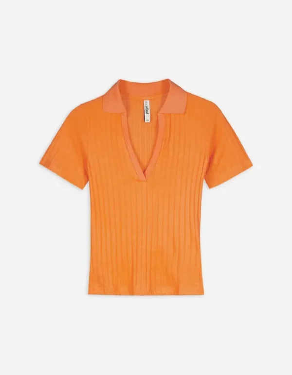 Poloshirt - V-Ausschnitt