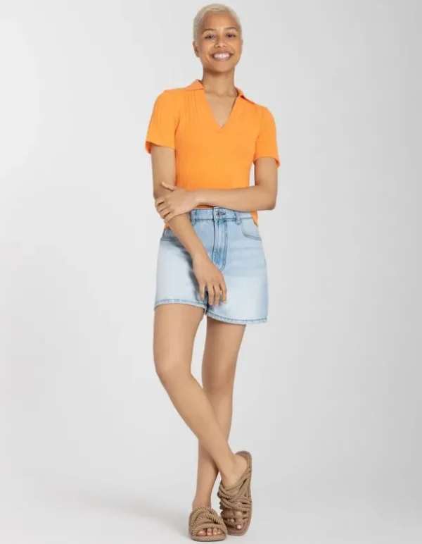 Poloshirt - V-Ausschnitt
