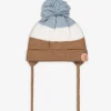 Pudelmütze - Fleece-Futter - hellblau