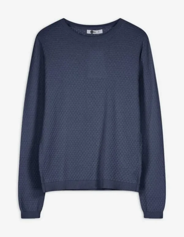 Pullover - Baumwolle - dunkelblau