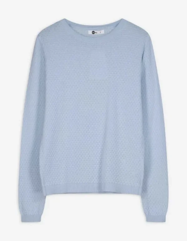 Pullover - Baumwolle - hellblau