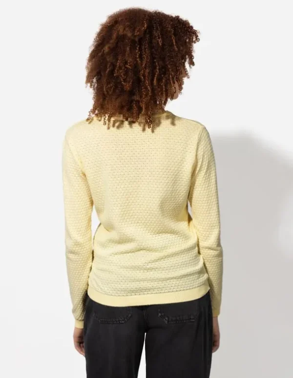 Pullover - Baumwolle - hellgelb