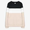 Pullover - Color-Blocking - dunkelgrau
