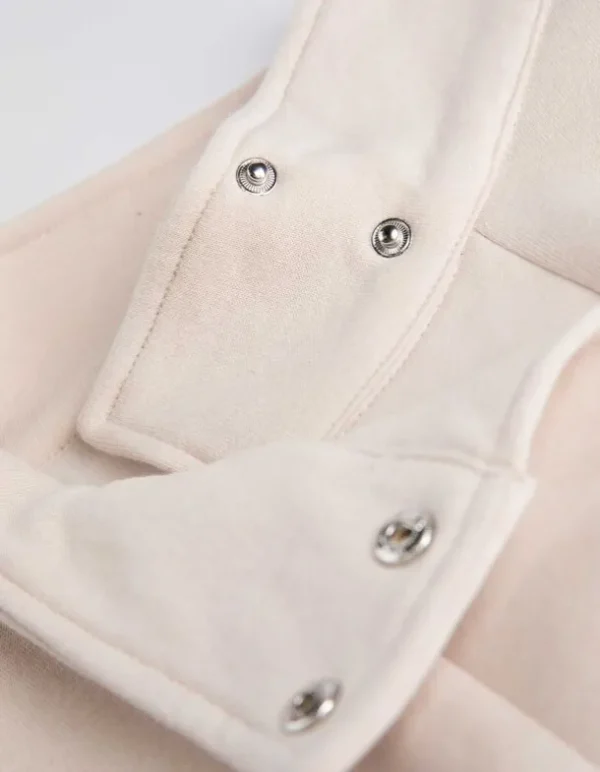 Pullover - Druckknopf - beige