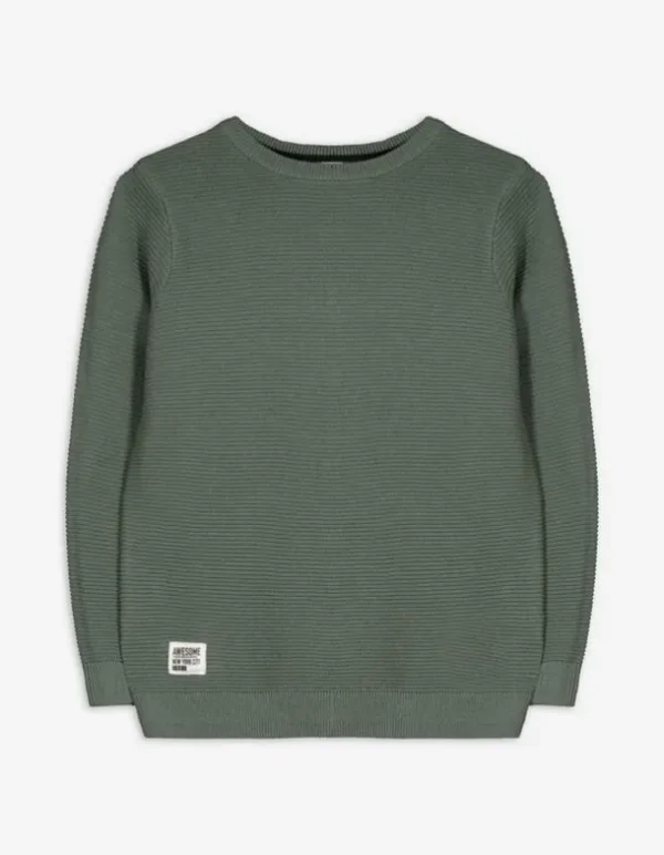 Pullover - einfarbig - dunkelgrün