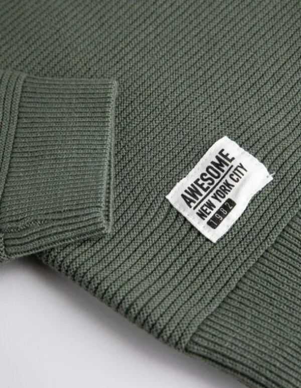 Pullover - einfarbig - dunkelgrün