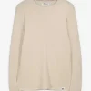 Pullover - Gerollte Abschlüsse - beige