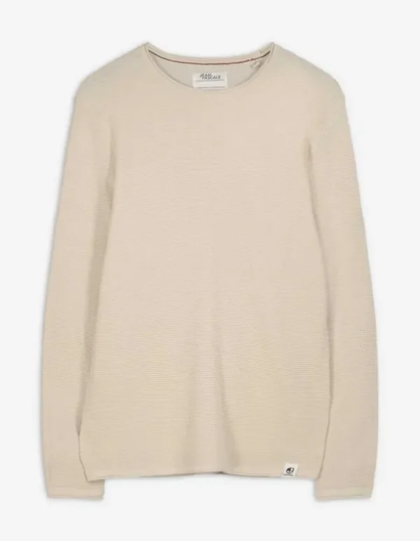 Pullover - Gerollte Abschlüsse - beige