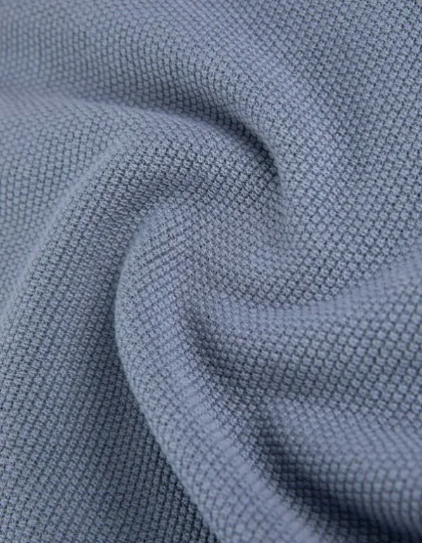 Pullover - Gerollte Abschlüsse - blau