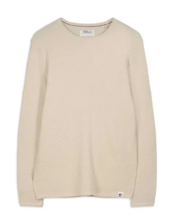 Pullover - Gerollte Abschlüsse - beige